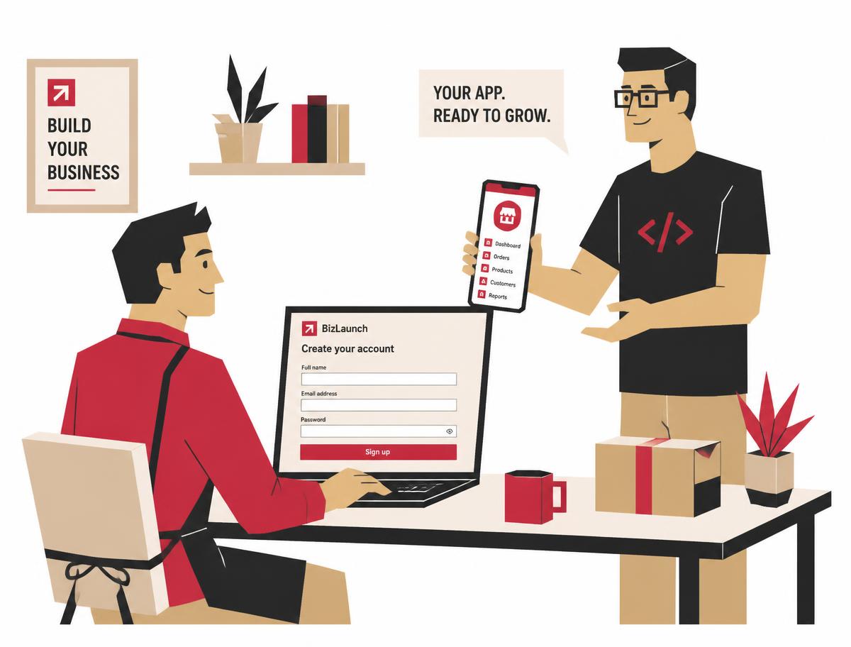Wve Labs team onboarding a business owner onto their new custom fintech app